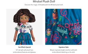 Disney Mirabel Plush Doll - Encanto - Star of The Madrigal Family, Soft Toy, Plushies and Gifts, Perfect Present for Kids