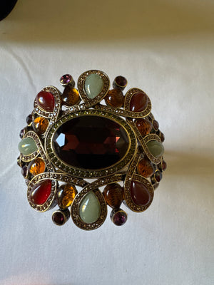 Heidi Daus Signed Cuff Bracelet With Matching Ring (size 11)