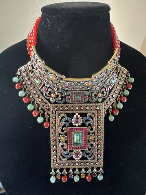 Heidi Daus Cleopatra Necklace & Matching Earrings (post)