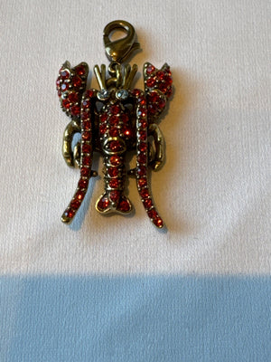 Heidi Daus Signed Maine Lobster Crystal Charm