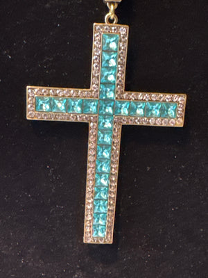 Heidi Daus Signed Cross Necklace